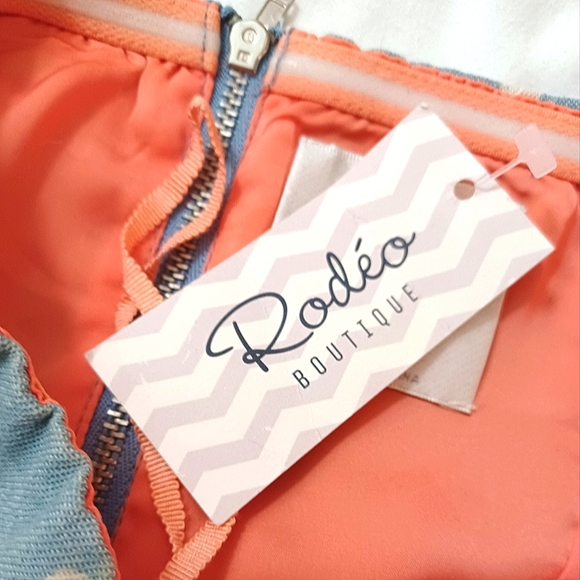 ANTHROPOLOGIE Line & Dot Chambray Polka-Dot Sleeveless Dress NWT - Picture 5 of 9